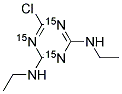 2-CHLORO-4,6-BIS(ETHYLAMINO)-S-TRIAZINE-15N3 Struktur