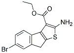 2-AMINO-6-BROMO-8H-1-THIA-CYCLOPENTA[A]INDENE-3-CARBOXYLIC ACID ETHYL ESTER Struktur