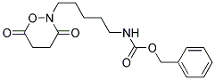 2-(5-Benzyloxycarbonylamino pentyl)-3,6-dioxotetrahydro-1,2-oxazin Struktur