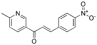 1-(6-METHYL-3-PYRIDYL)-3-(P-NITROPHENYL)-2-PROPEN-1-ONE Struktur