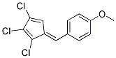 1-METHOXY-4-(2,3,4-TRICHLORO-2,4-CYCLOPENTADIENYLIDENEMETHYL)BENZENE Struktur