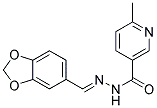 2'-(1,3-BENZODIOXOL-5-YLMETHYLENE)-6-METHYLNICOTINOHYDRAZIDE Struktur