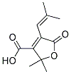 2,2-DIMETHYL-4-(2-METHYL-1-PROPENYL)-5-OXO-2,5-DIHYDRO-3-FURANCARBOXYLICACID Struktur