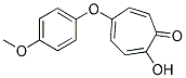 2-HYDROXY-5-(P-METHOXYPHENOXY)-2,4,6-CYCLOHEPTATRIEN-1-ONE Struktur