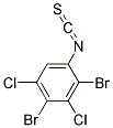 2,4-Dibromo-3,5-dichlorophenylisothiocyanate Struktur