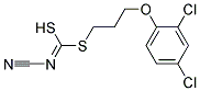 [2-(2,4-Dichlorophenoxy)ethyl]methyl-cyanocarbonimidodithioate Struktur