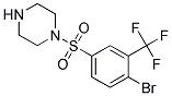 1-(4-Bromo-3-trifluoromethyl-benzenesulfonyl)-piperazine Struktur