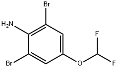 2,6-Dibromo-4-(difluoromethoxy)aniline Struktur