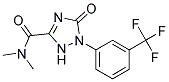 2,5-Dihydro-5-oxo-1-(3-trifluoromethylphenyl)-1H-1,2,4-triazole-3-carboxylicaciddimethylamide Struktur