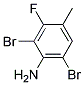 2,6-Dibromo-3-fluoro-4-methylaniline Struktur