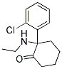 2-(2-chlorophenyl)-2-(N-ethylamino)cyclohexanone Struktur