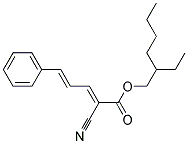 2-ETHYLHEXYL 2-CYANO-5-PHENYL-2,4-PENTADIENOATE Struktur