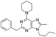 2-BENZYL-9-BUTYL-8-METHYL-6-(PIPERIDIN-1-YL)-9H-PURINE Struktur