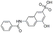 2-BENZOYLAMINO-5-NAPHTHOL-7-SULFONIC ACID Struktur