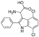 2-AMINO-2-(4,7-DICHLORO-2-PHENYL-1H-INDOL-3-YL)ACETIC ACID Struktur