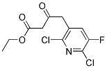 2,6-DICHLORO-5-FLUORO NICOTINICARBONYL ACETIC ETHER Struktur