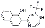 2,3-DIHYDRO-2-[7-TRIFLUOROMETHYL-1H-1,4-DIAZEPIN-5-YL]-1-NAPHTHOL Struktur