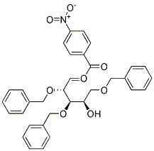 2,3,5-TRI-O-BENZYL-1-O-(P-NITROBENZOYL)-D-ARABINOSE Struktur