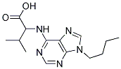 2-(9-BUTYL-9H-PURIN-6-YLAMINO)-3-METHYLBUTANOIC ACID Struktur