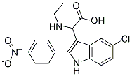 2-(5-CHLORO-2-(4-NITROPHENYL)-1H-INDOL-3-YL)-2-(ETHYLAMINO)ACETIC ACID Struktur