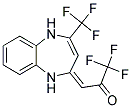 2-(3,3,3-TRIFLUORO-ACETONYLIDENE)-4-TRFLUOROMETHYL-1H-BENZO-[B][1,4]-DIAZEPINE Struktur