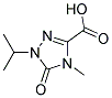 1-ISOPROPYL-4-METHYL-5-OXO-1,5-DIHYDRO-4H-1,2,4-TRIAZOL-3-CARBOXYLIC ACID Struktur