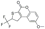 1,2-DIHYDRO-8-METHOXY-2-TRIFLUOROMETHYL-4H-THIENO-[2,3-C]-CHROMEN-4-ONE Struktur