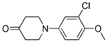 1-(3-CHLORO-4-METHOXYPHENYL)-4-PIPERIDONE Struktur