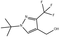 (1-叔丁基-3-三氟甲基-1H-吡唑-4-基)甲醇 結(jié)構(gòu)式