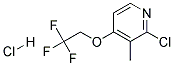 2-Chloromethyl-3-methyl-4-(2,2,2-trifluoroethoxy)pyridine hydrochloride Struktur