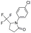 1-(4-CHLOROPHENYL)-5-(TRIFLUOROMETHYL)PYRROLIDIN-2-ONE Struktur