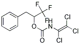 1-BENZYL-2,2,2-TRIFLUOROETHYL N-(1,2,2-TRICHLOROVINYL)CARBAMATE, TECH Struktur