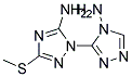 1-(4-AMINO-4H-1,2,4-TRIAZOL-3-YL)-3-(METHYLTHIO)-1H-1,2,4-TRIAZOL-5-AMINE, TECH Struktur