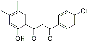 1-(4,5-DIMETHYL-2-HYDROXYPHENYL)-3-(4-CHLOROPHENYL)-1,3-PROPANEDIONE Struktur