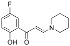 (2E)-1-(5-FLUORO-2-HYDROXYPHENYL)-3-PIPERIDIN-1-YLPROP-2-EN-1-ONE Struktur