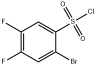 2-BROMO-4,5-DIFLUOROBENZENESULFONYL CHLORIDE Struktur