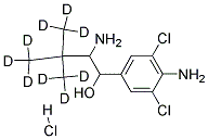 1-(4-AMINO-3.5-DICHLO-RO-PHENYL)-2-TERT-BUTYL-D9-AMINO-ETHANOL-HYDROCHLORIDE Struktur