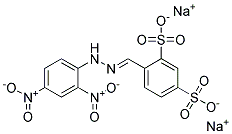 2,4-DISULFOBENZALDEHYDE-2',4'-DINITROPHENYLHYDRAZONE, DISODIUM SALT Struktur