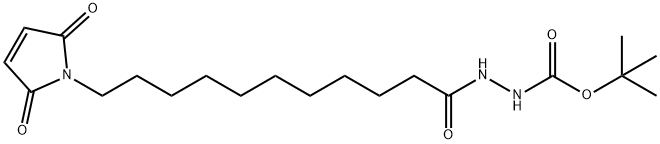 11-MALEIMIDOUNDECANE-1-CARBONYL-1-(T-BUTYL)CARBAZATE Struktur