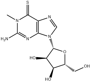 1-METHYL-6-THIOGUANOSINE Struktur