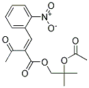 2-(2-NITROBENZYLIDENE)-3-OXOBUTANOIC ACID, 2-ACETOXY-2-METHYLPROPYL ESTER Struktur