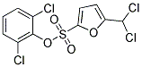 2,6-DICHLOROPHENYL 5-(DICHLOROMETHYL)FURAN-2-SULPHONATE Struktur