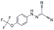 2-{2-[4-(TRIFLUOROMETHOXY)PHENYL]HYDRAZONO}MALONONITRILE 95+% Struktur