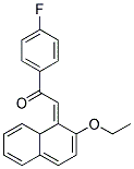 2-(2-ETHOXYNAPHTHYLIDENE)-4'-FLUOROACETOPHENON Struktur