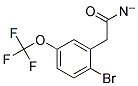 2-BROMO-5-(TRIFLUOROMETHOXY)PHENYLACETONITRIL Struktur