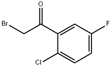 2-CHLORO-5-FLUOROPHENACYL BROMID Struktur