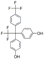 2,2-BIS(4-HYDROXYPHENYL)-2-[4-(TRIFLUOROMETHYL)PHENYL]TRIFLUOROETHAN Struktur