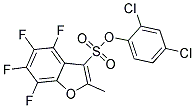 2,4-DICHLOROPHENYL 4,5,6,7-TETRAFLUORO-2-METHYLBENZO[B]FURAN-3-SULPHONATE Struktur