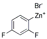 2,4-DIFLUOROPHENYLZINC BROMIDE 0.5M SOLUTION IN THF Struktur