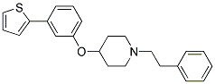 1-(2-PHENYLETHYL)-4-[3-(2-THIENYL)PHENOXY]PIPERIDINE Struktur